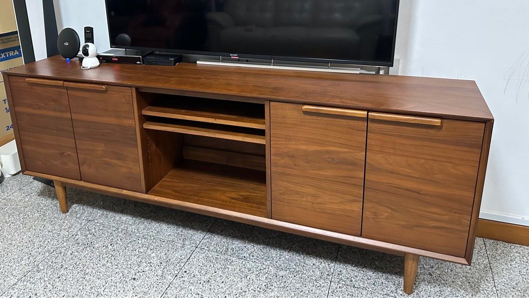 Crate and Barrel TV console, Furniture & Home Living, Furniture, TV