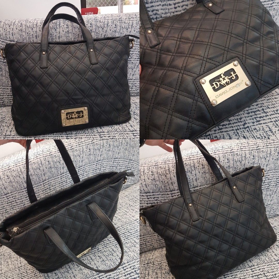 David jones Paris handbag black, Women's Fashion, Bags & Wallets, Shoulder  Bags on Carousell