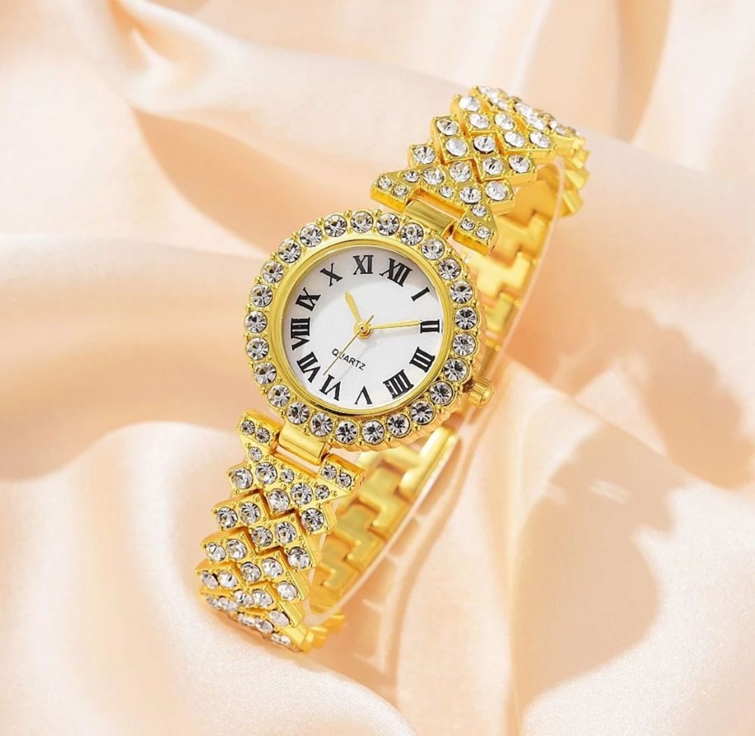 Diamond style quartz watch shop