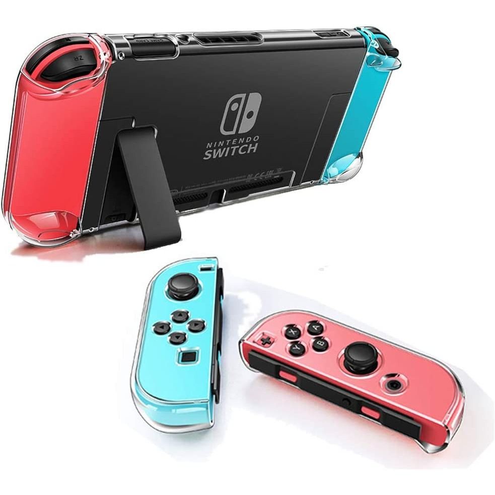 Protective Case for Nintendo Switch, PC+TPU Grip Cover Switch for Console  and Joy-Con Controller, Anti-Slip Nintendo Switch Accessories Cover Grip  Case, White 