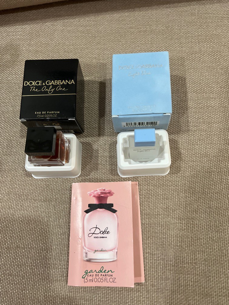Dolce & Gabanna miniature perfumes, Beauty & Personal Care, Fragrance
