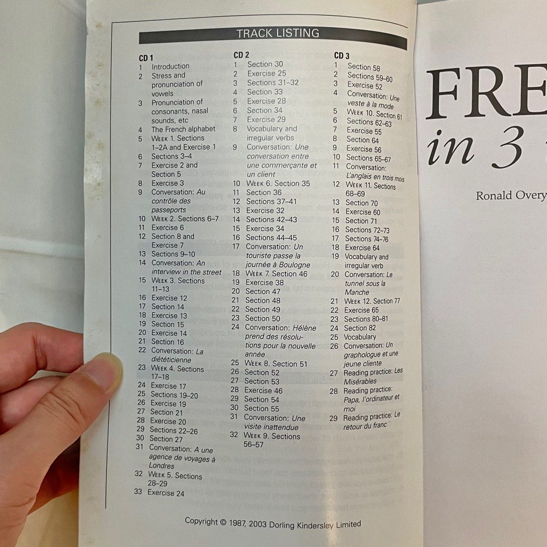 French in 3 Months 3個月內學法語, 興趣及遊戲, 書本 & 文具, 教科書 Carousell