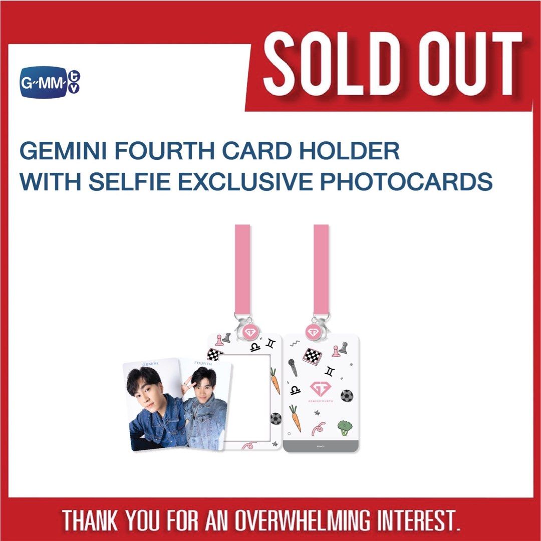 Gemini Fourth 卡套/ Card holder/ GMMTV/ GeminiFourth, 興趣及遊戲
