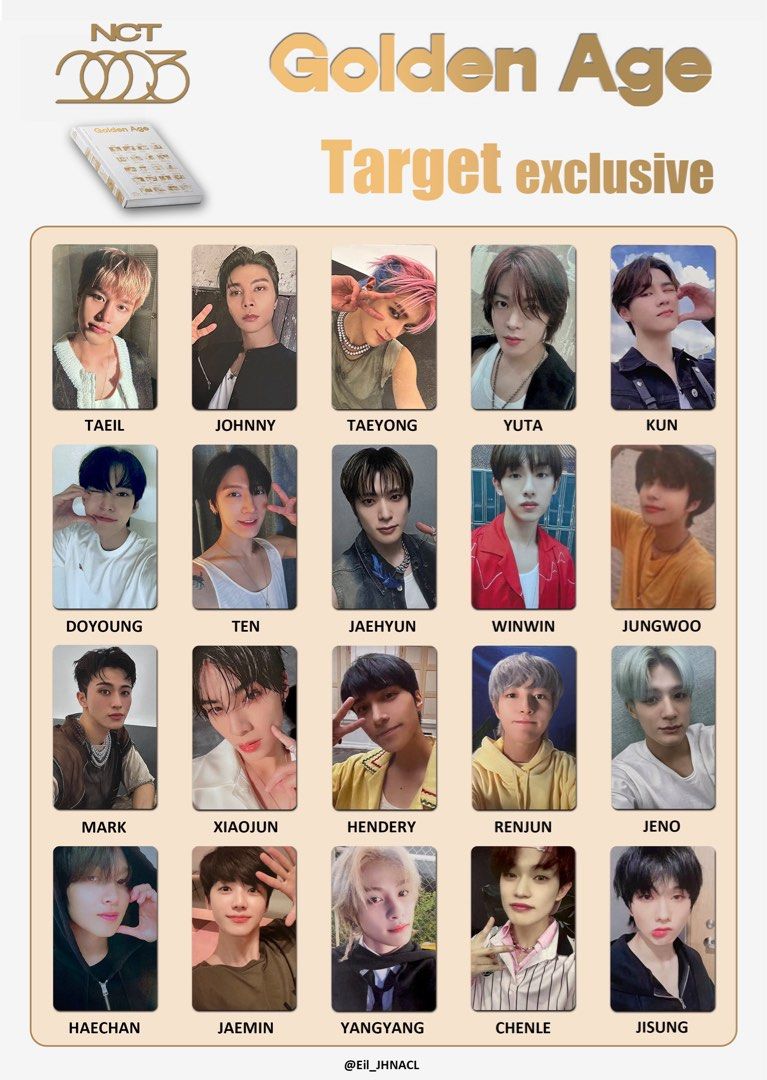 nct 2023 ウィンウィン　トレカ　golden age d2c ver NCT 2023 GOLDEN AGE PHOTOBOOK VER OFFICIAL PHOTOCARD | eBay