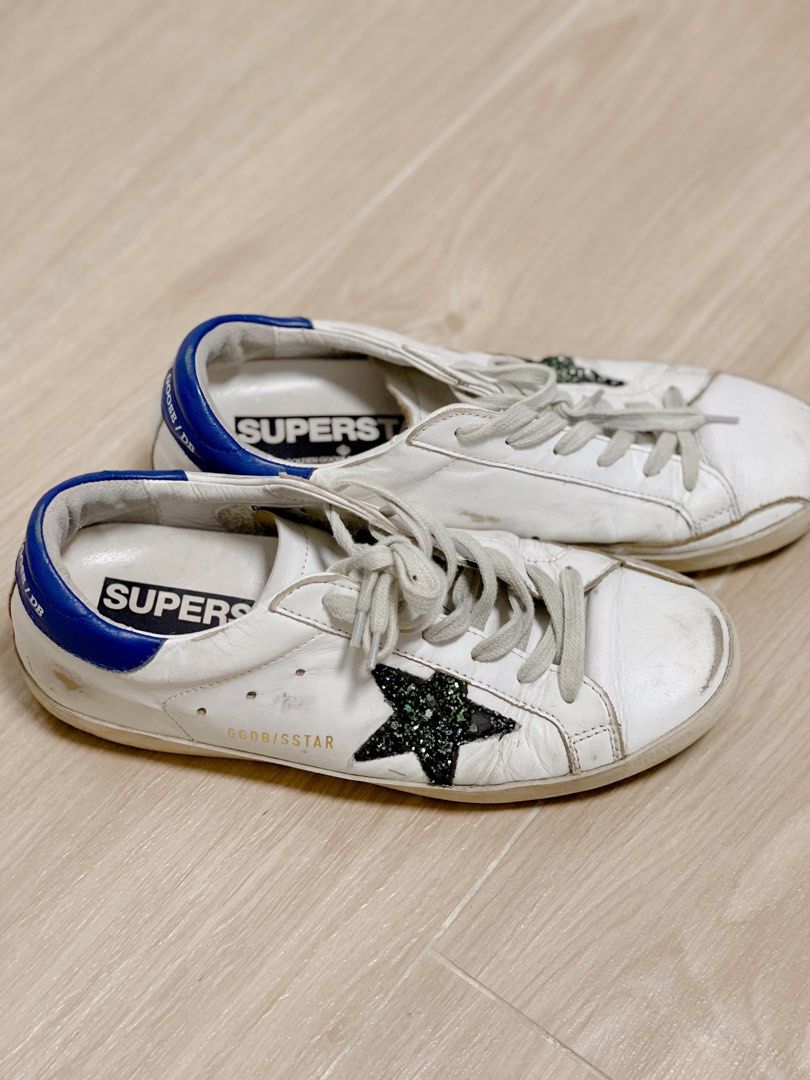 Golden Goose Sneakers Superstar Blue Glitter Carousell