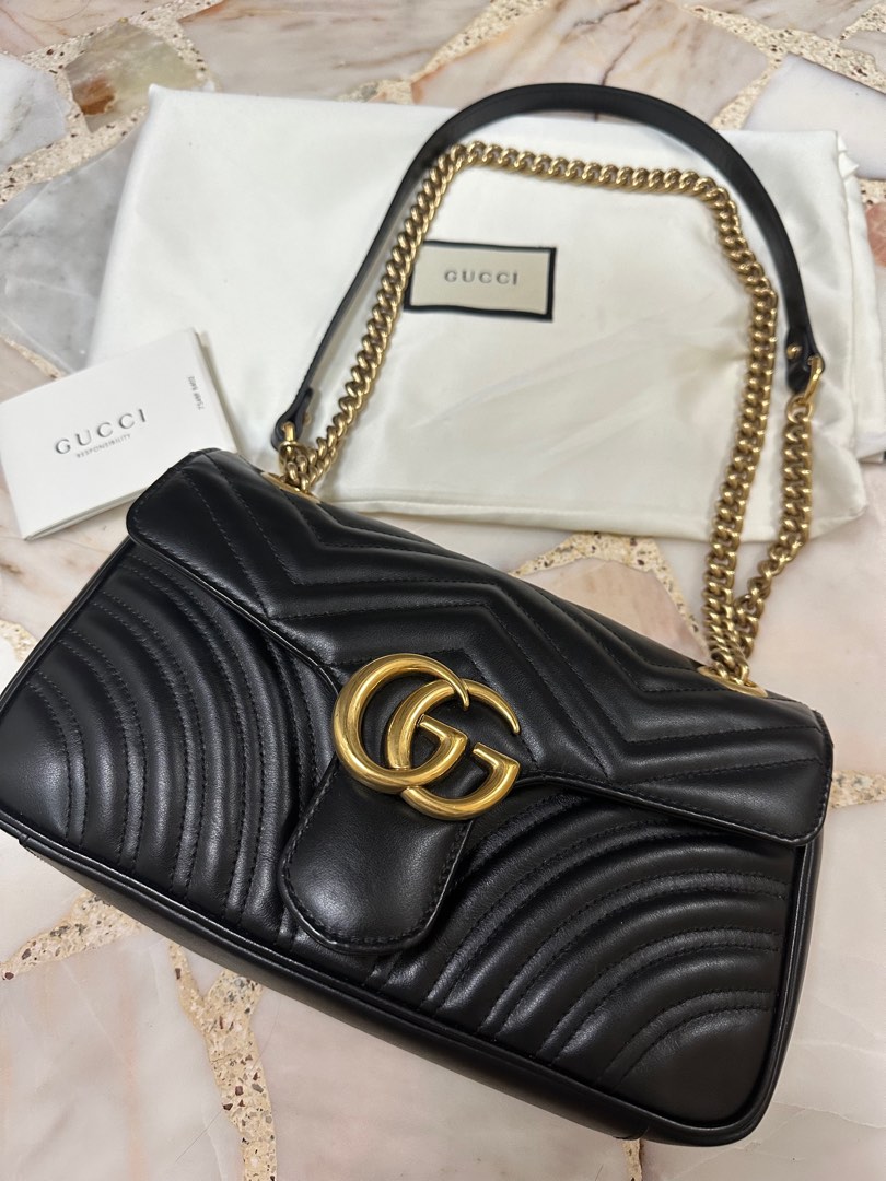 Gucci Marmont Shoulder Bag in small size, Luxury, Bags & Wallets on
