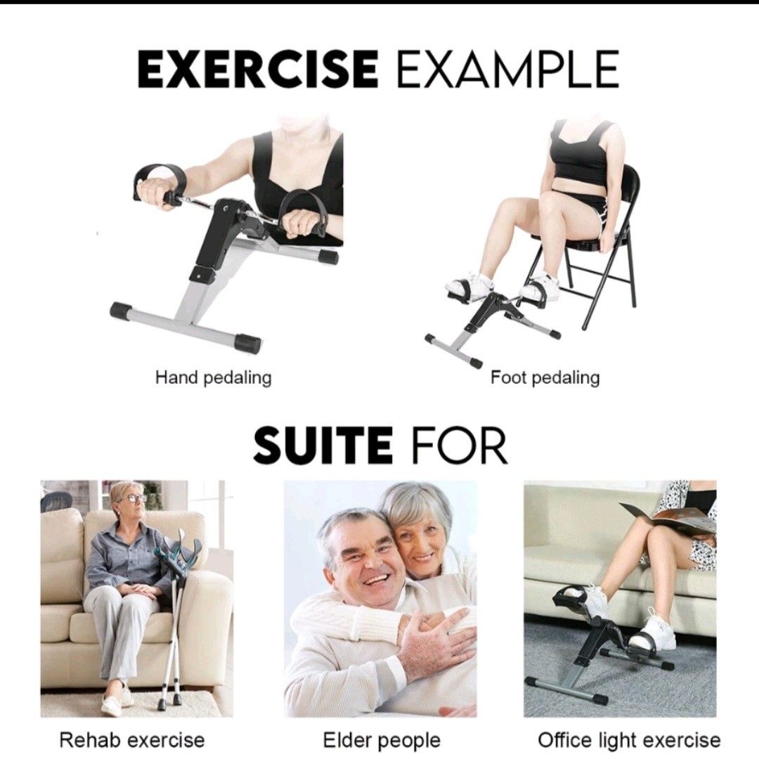 Hand and Foot Pedal Exercise Bike, Sports Equipment, Exercise & Fitness, Toning & Stretching