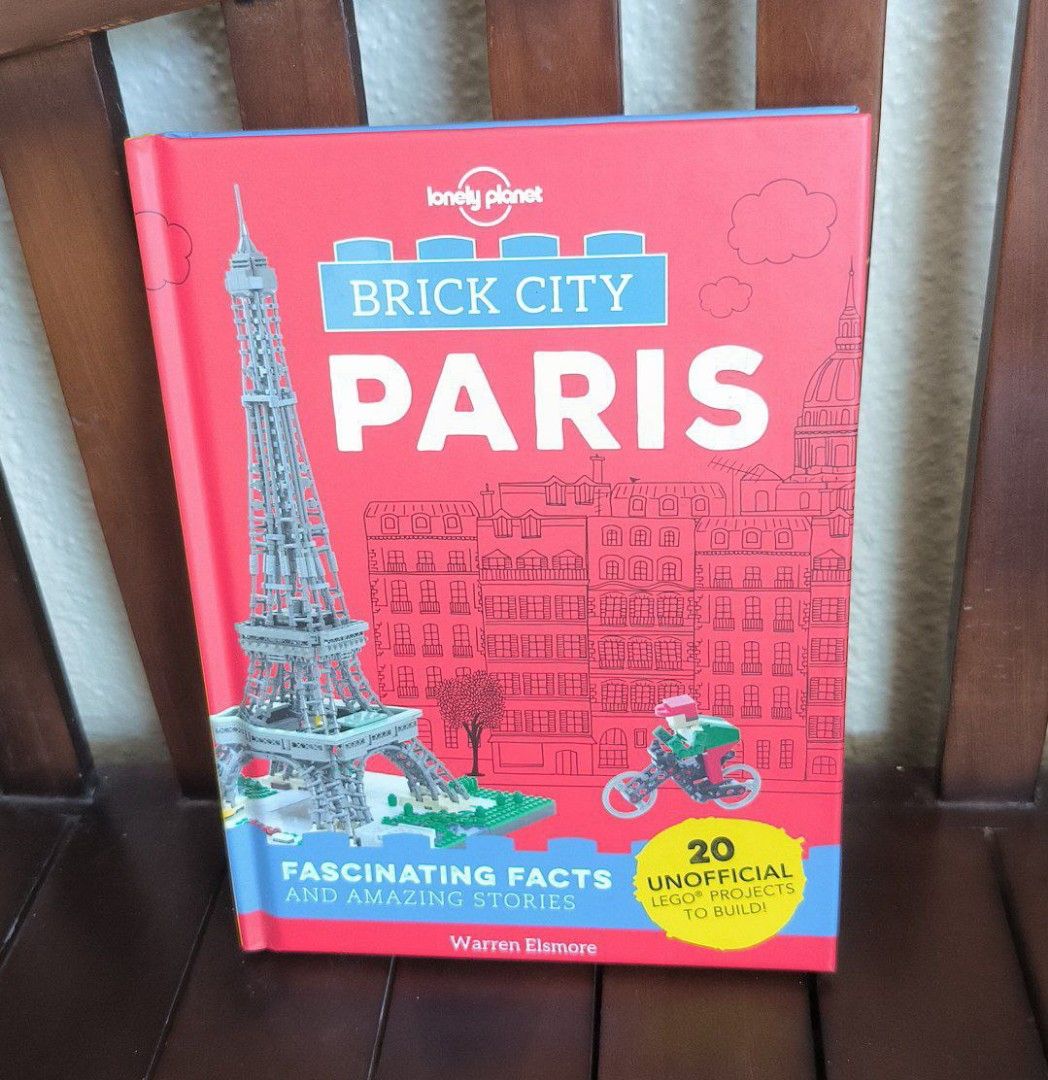 Hardcover Lonely Planet, Brick city Paris, For Lego fans with step by step  instructions