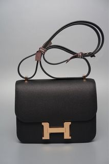 Rouge de Coeur Epsom Leather Mini Constance 18 Gold Hardware, 2019, Handbags & Accessories, 2021