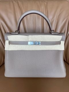 2023 BRAND NEW - Hermès Mini Kelly Etoupe Gold Hardware, Luxury, Bags &  Wallets on Carousell