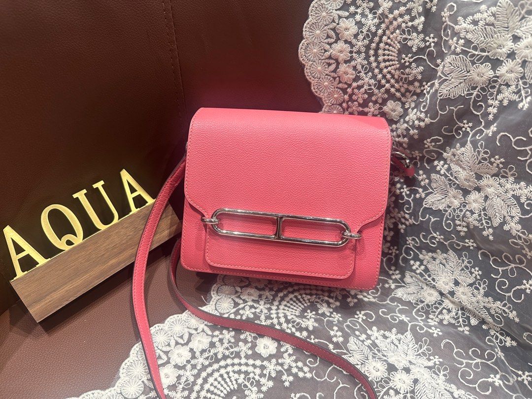 Hermes Mini Roulis 唇膏粉8W Rose Azalee, 名牌, 手袋及銀包- Carousell