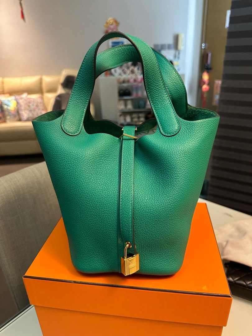 NEW HERMES PICOTIN 18 ETOUPE PWH D STAMP