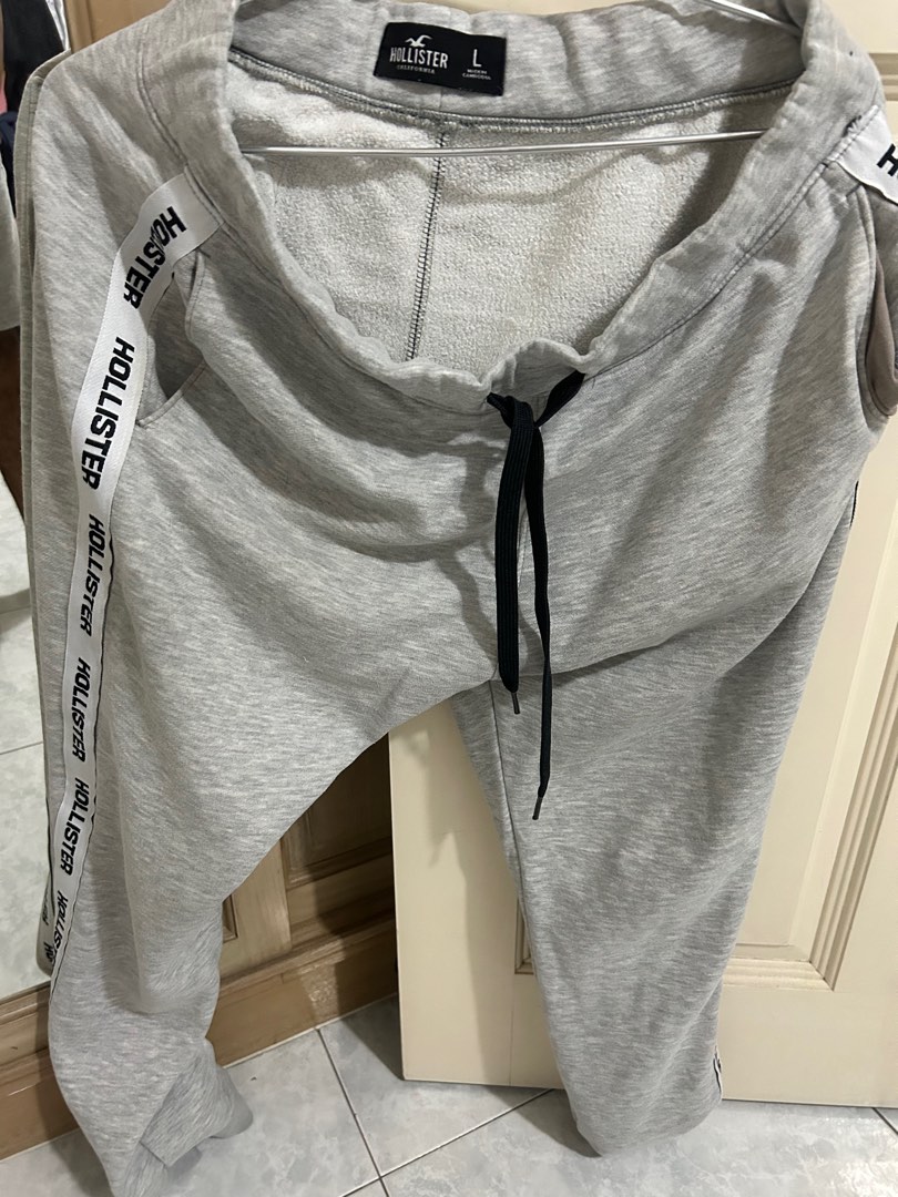 Hollister joggers L, Men's Fashion, Bottoms, Joggers on Carousell