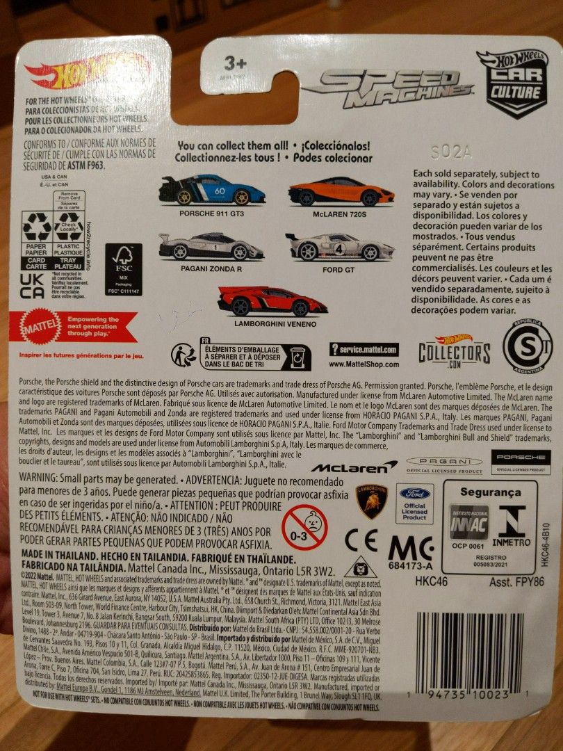 1/64 Ford GT Hot Wheels Car Culture Speed Machine [HKC46]