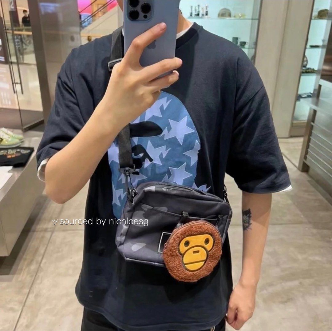 BAPE CAMO SHOULDER BAG & MILO POCHETTE