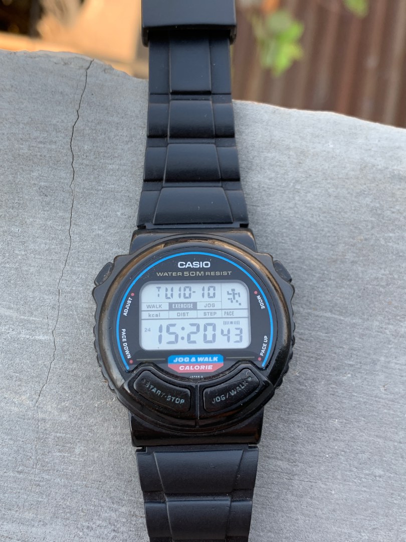 Jam Tangan CASIO JC11 Jog & Walk Calorie Exercise Rare Vintage