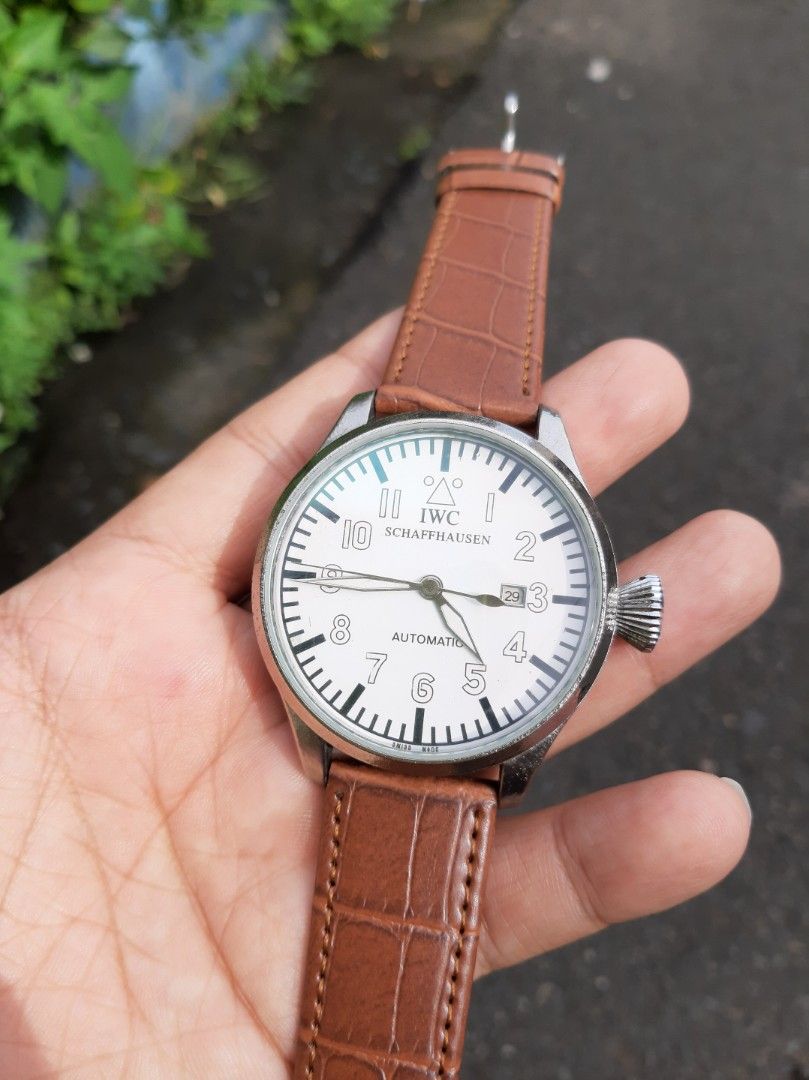 jam tangan iwc scaffhausen otomatis normal klasik sporty Fesyen