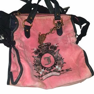 Juicy Couture Baby Pink Velvet Bag