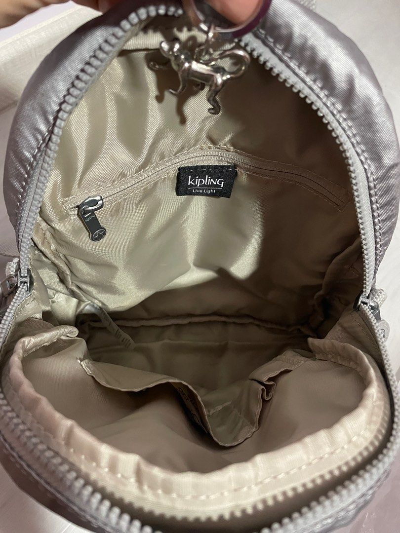 Kipling backpack silver store