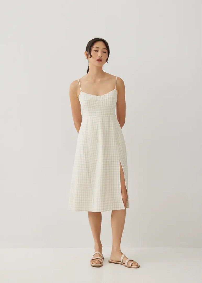Gingham formal dress new arrivals