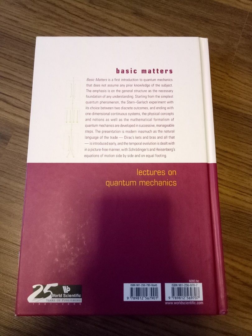 Lectures on quantum mechanics basic matters book by berthold georg