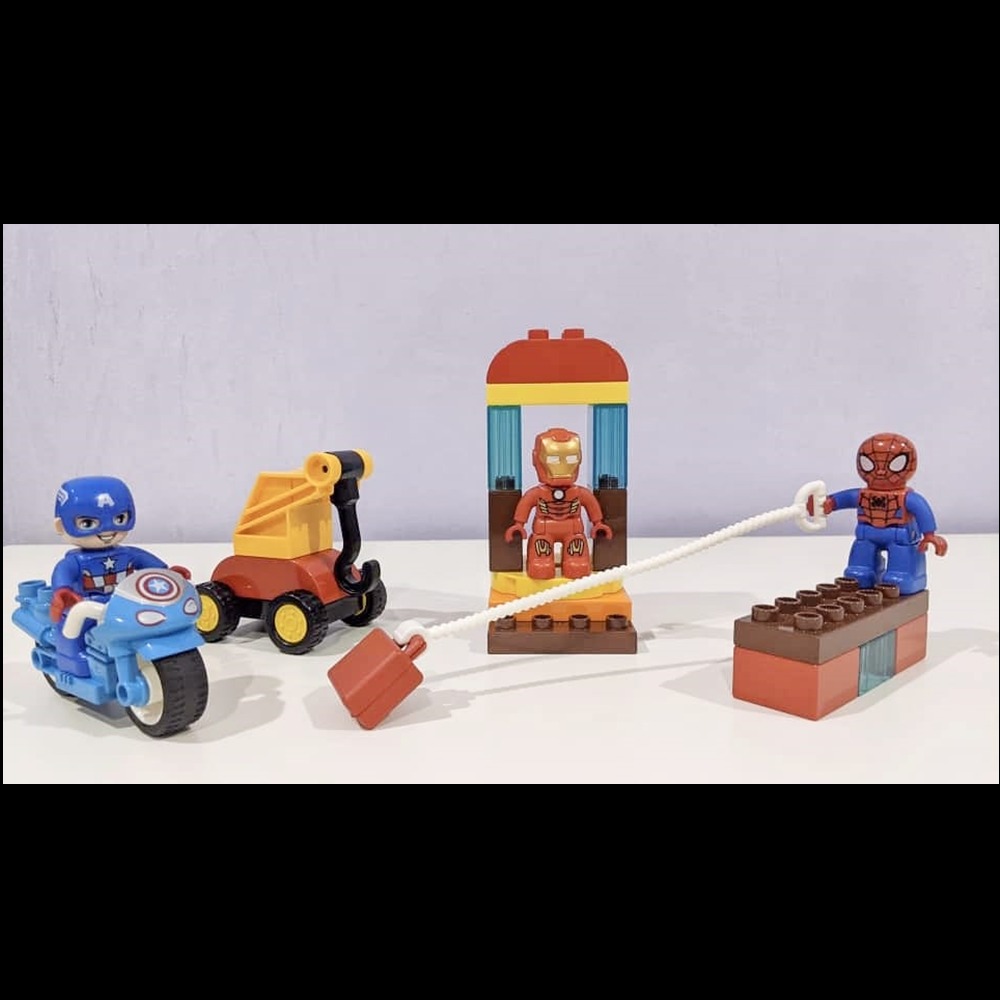 Lego Duplo Marvel Super Heroes Lab Spiderman Captain America