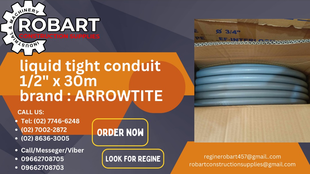 liquid tight conduit 1/2" x 30m brand ARROWTITE, Commercial