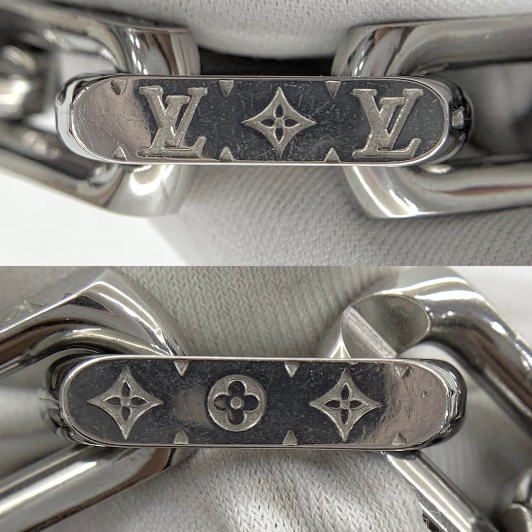 Louis Vuitton M00309 Monogram Chain Bracelet , Silver, One Size
