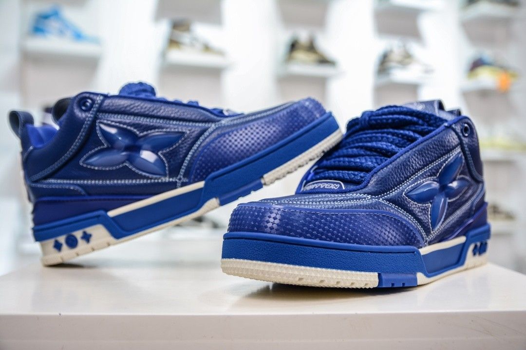 Louis Vuitton LV Skate Sneaker Blue 1AARRL in 2023  Louis vuitton sneaker, Louis  vuitton trainers, Sneakers blue