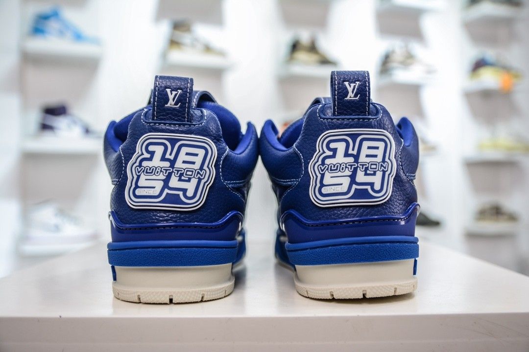 Louis Vuitton 1ABZ6Z LV Skate Sneaker, Blue, 8.5