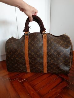 Louis Vuitton Keepall Bandouliere 50 Monogram Shadow, Luxury, Bags &  Wallets on Carousell