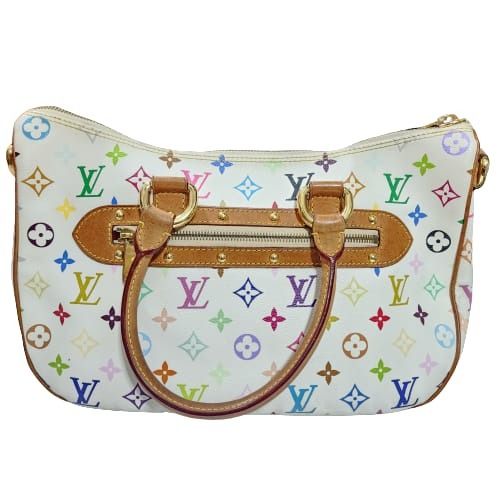 AUTHENTIC LOUIS VUITTON RITA WHITE MULTI COLOR MONOGRAM LV Lightly used.