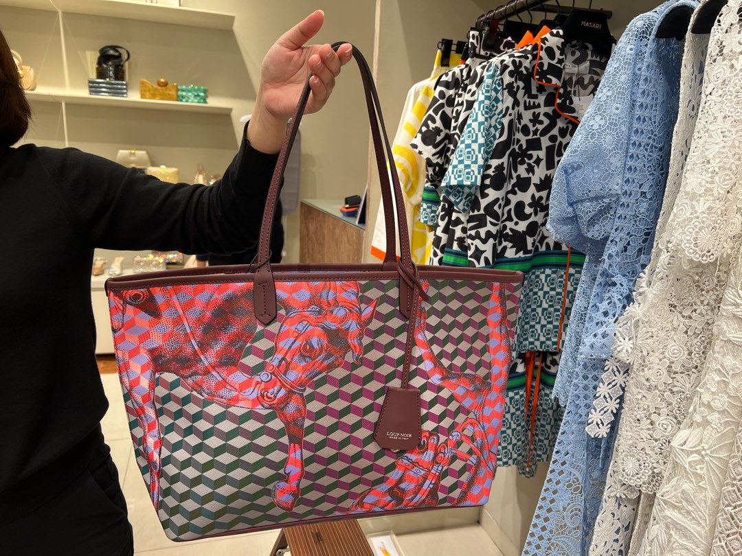 Loup noir shopper bag, Barang Mewah, Tas & Dompet di Carousell