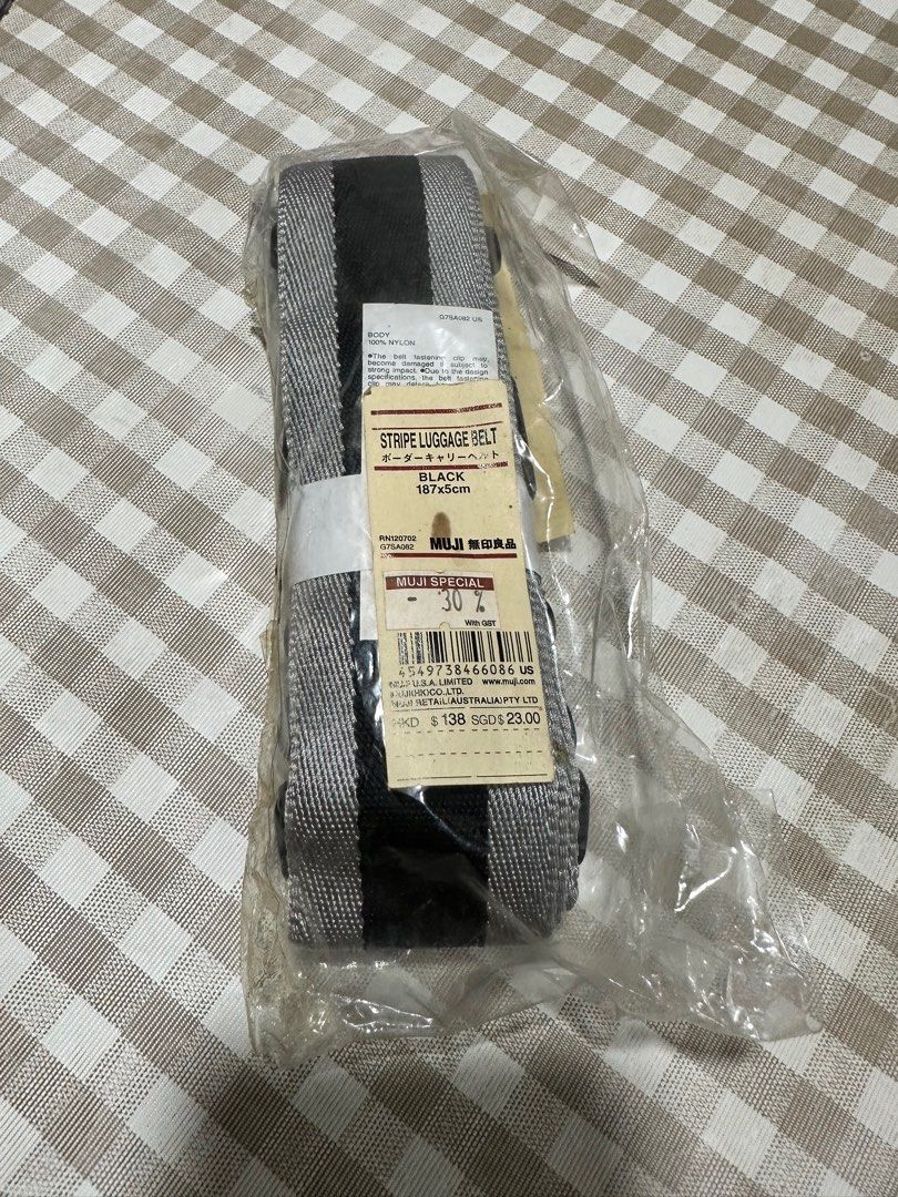 Luggage belt Muji, Hobbies & Toys, Travel, Luggage on Carousell