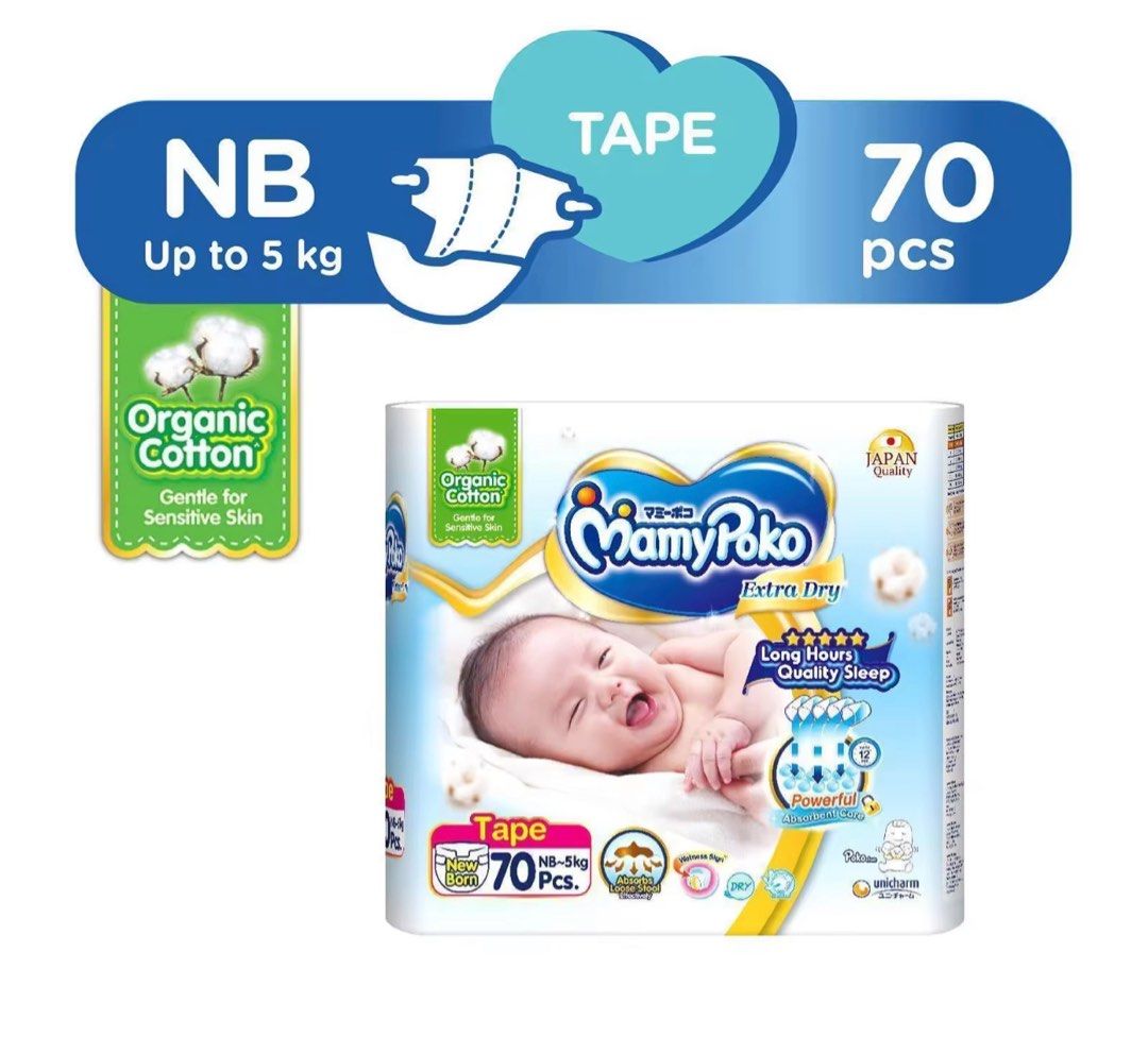 Mamypoko Diapers Newborn, Babies & Kids, Bathing & Changing, Diapers