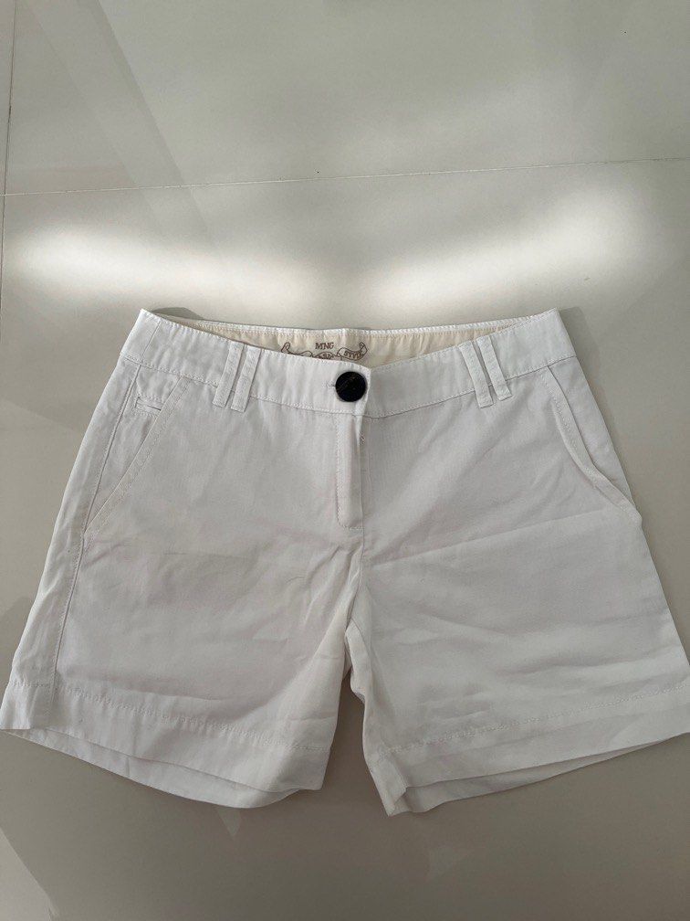 Mango White Shorts Women s Fashion Bottoms Shorts on Carousell