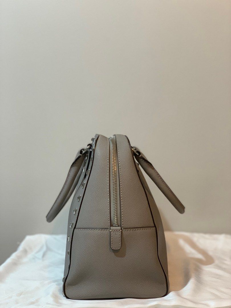 Michael Kors Sandrine Stud Saffiano Leather EW LG Luggage Crossbody  Handbag, Luxury, Bags & Wallets on Carousell