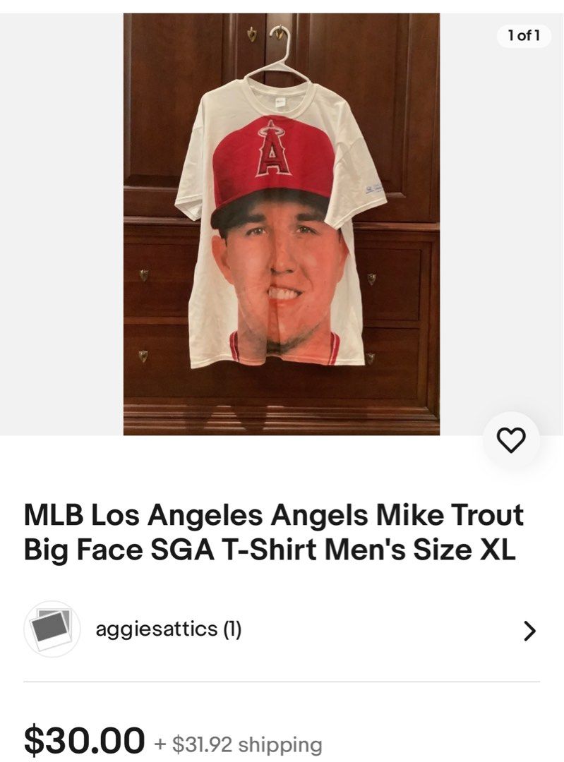 Brand New Los Angeles Angels Mike Trout Jersey With Tags - Size Men's  Large.