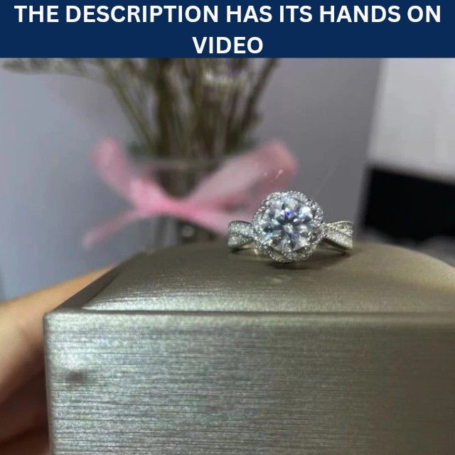 Moissanite diamond 1 CARAT SOLITAIRE RING VVS 1 GRA gifts for women Gifts personalised gifts for husband wife Gifts for women Gifts for girls