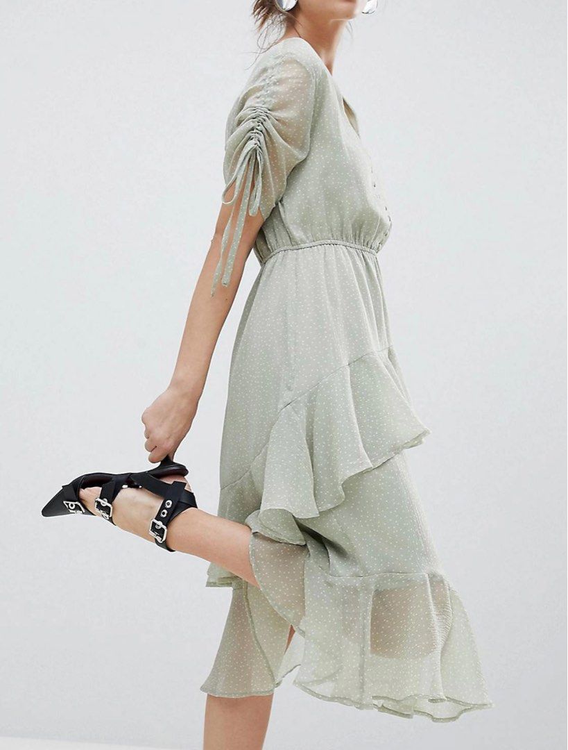 NEON ROSE Midi Tea Dress Women s Fashion Dresses Sets Dresses