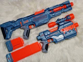 Nerf Mega Centurion sniper ,with barrel n scope for sale, Hobbies & Toys,  Toys & Games on Carousell