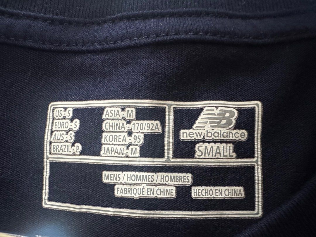 NEW BALANCE TRACK CLUB NAVY SHIRT, Men's Fashion, Tops & Sets, Tshirts