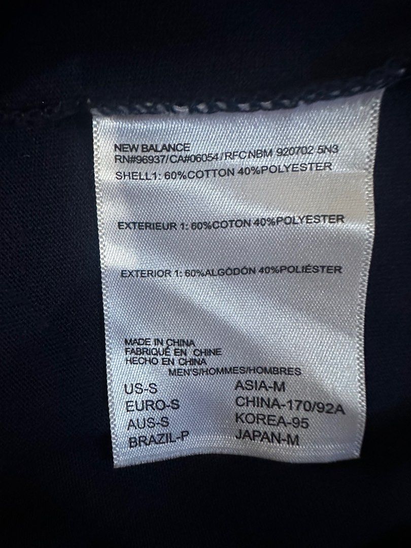 NEW BALANCE TRACK CLUB NAVY SHIRT, Men's Fashion, Tops & Sets, Tshirts