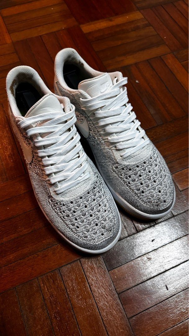 Air force flyknit white sales