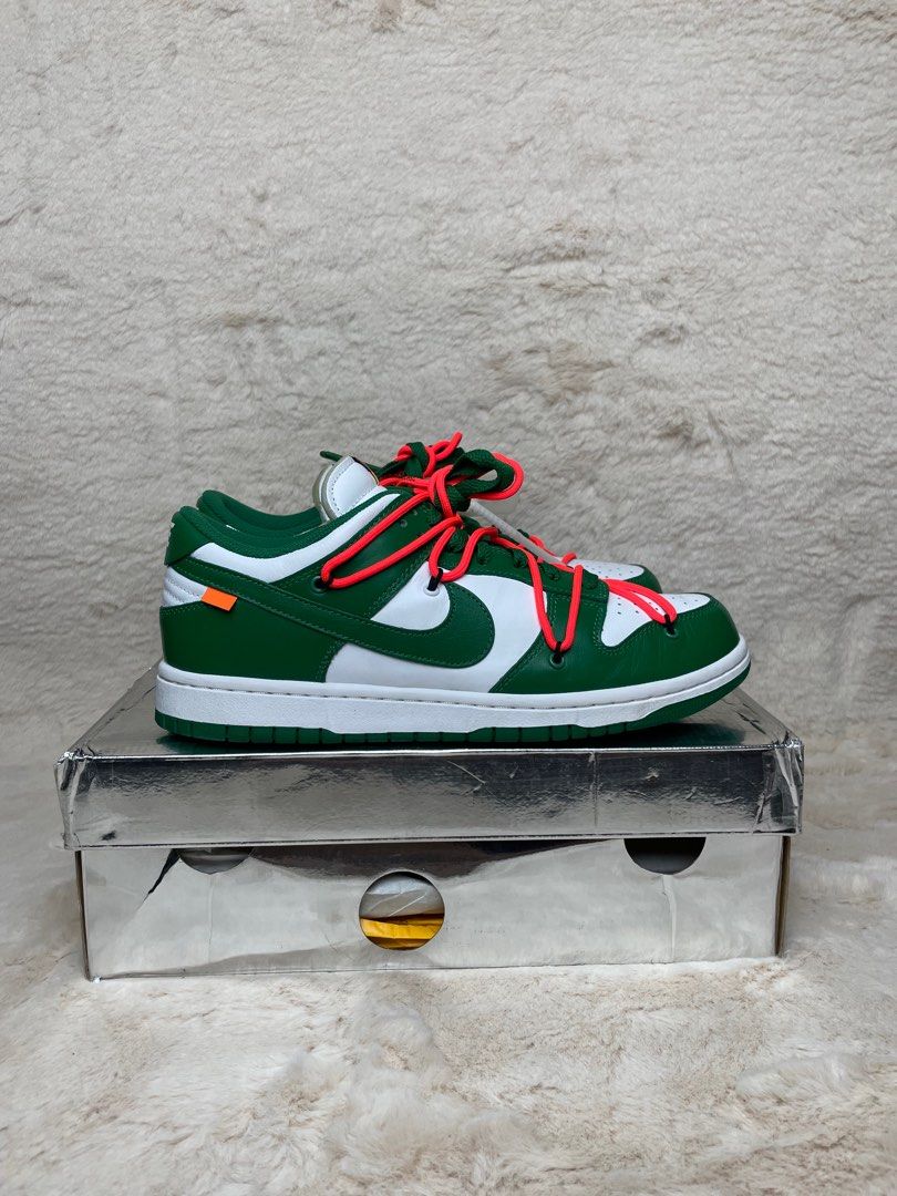 dunk off white pine green