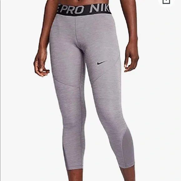 Nike Pro Training cropped leggings in grey