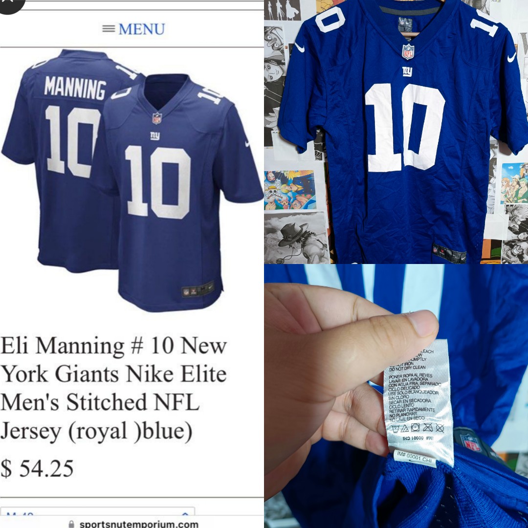 Eli Manning Girls Extra Large NY Giants Reebok Jersey