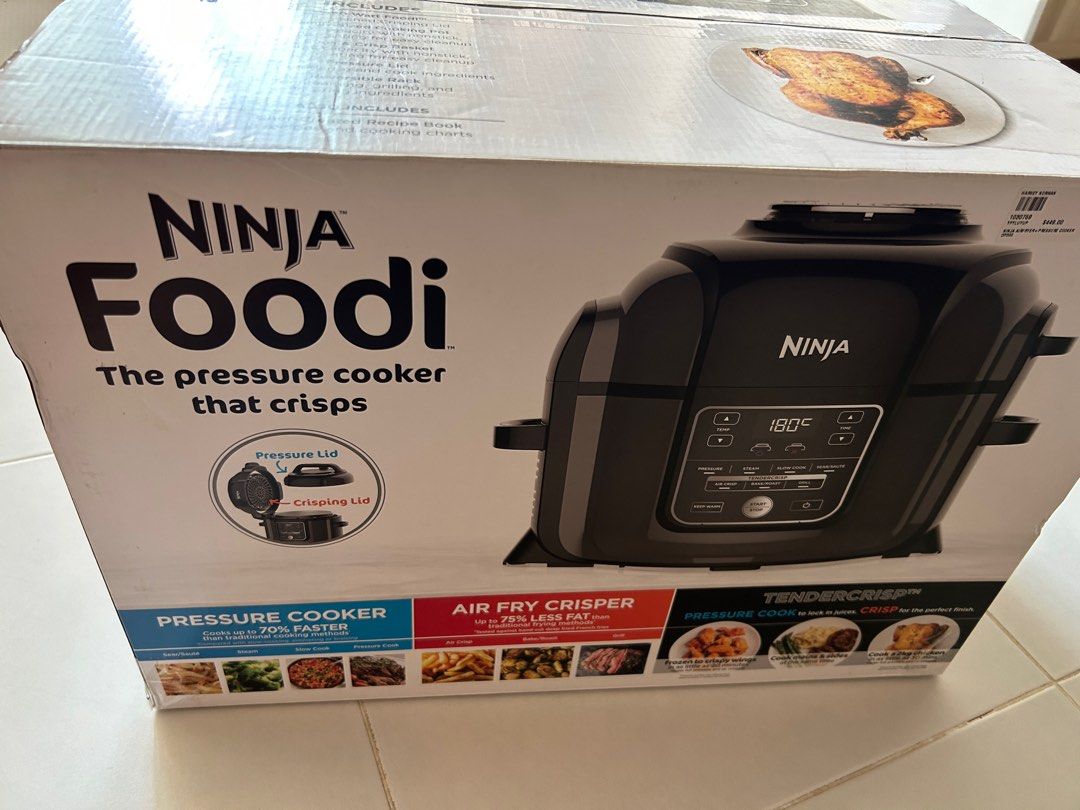 Ninja Foodi Airfryer + pressure cooker OP300, TV & Home Appliances
