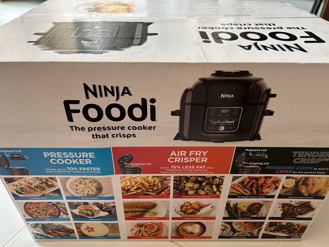 Ninja Foodi Airfryer + pressure cooker OP300, TV & Home Appliances