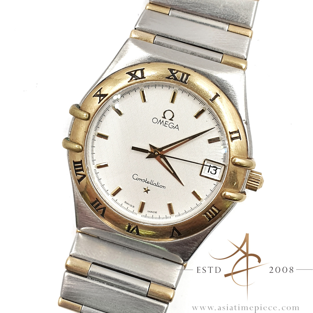 OMEGA CONSTELLATION DATE 1552/862 18K STAINLESS STEEL 33mm QUARTZ